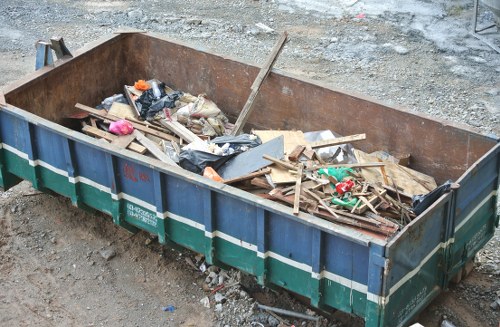 Crew preparing to collect commercial waste in Marylebone