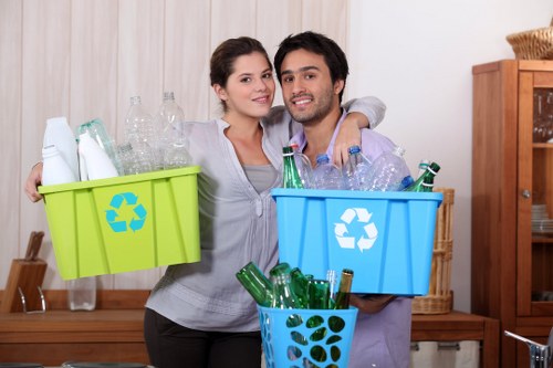 Professional furniture disposal service in action